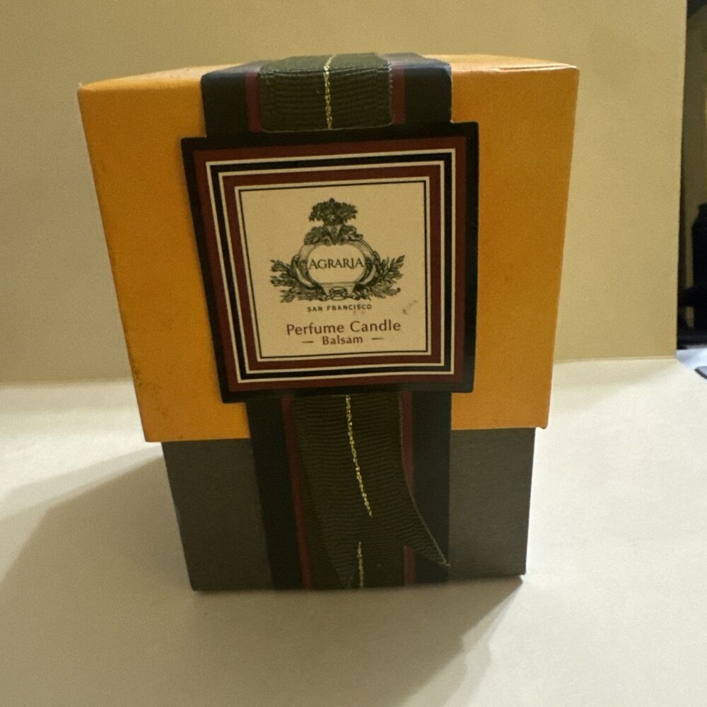 Agraria Balsam Perfume Candle (NIB) New In Box 7 Oz  San Francisco Gift Box
